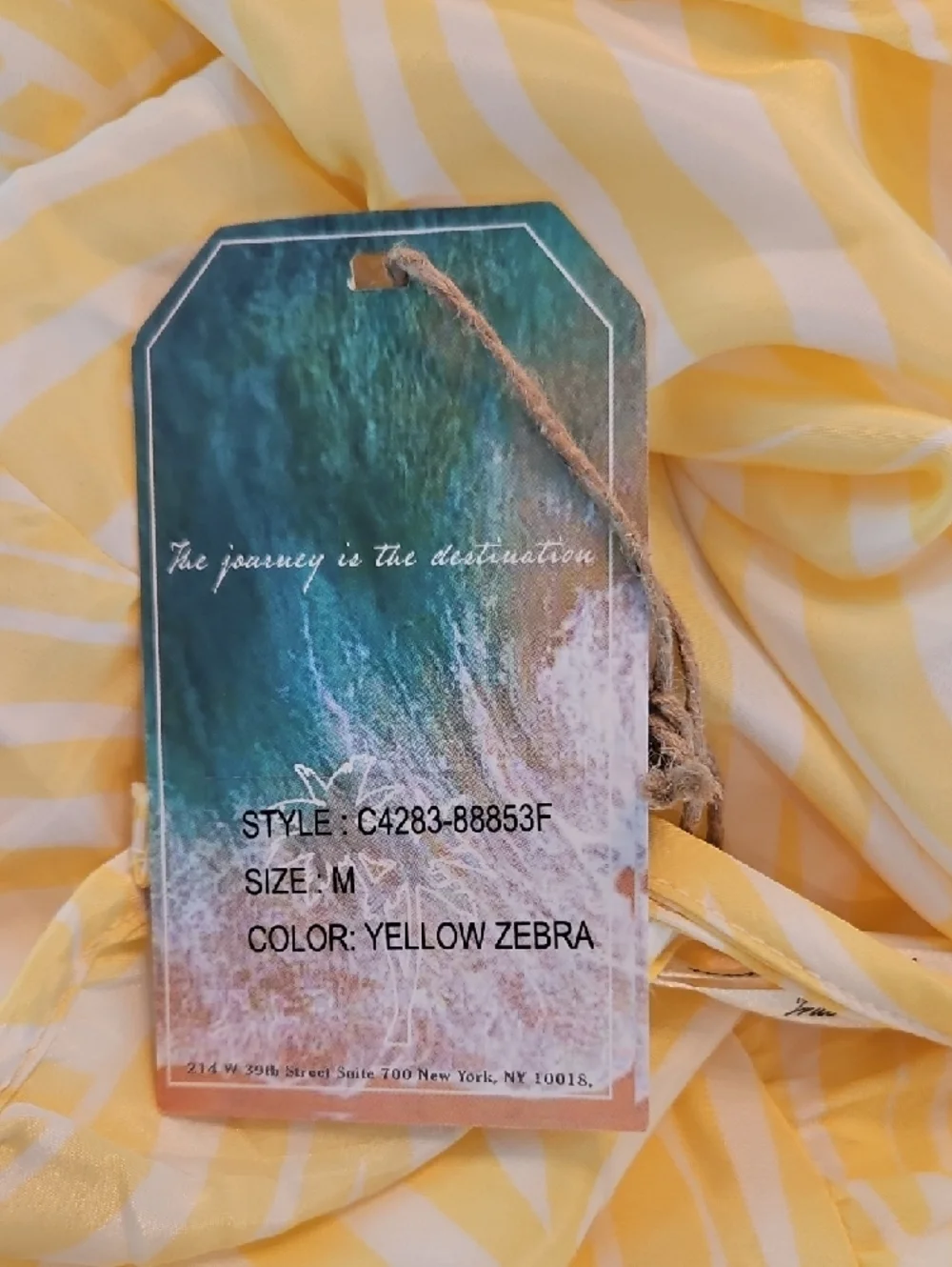 Yellow Tiered Maxi Dress with Spaghetti Straps - Picture 10 of 10